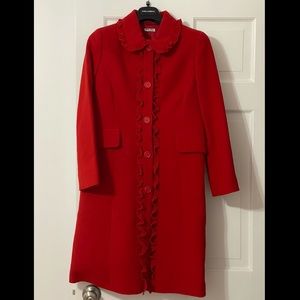 💃🏻HOT Miumiu red coat 🧥 perfect for the weather